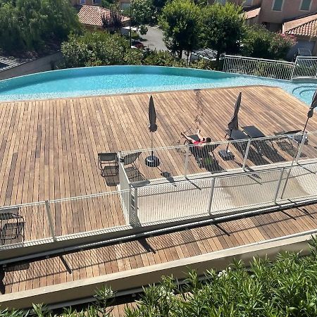 Superbe Appartement, Piscine, Vue Mer Et Montagnes Антиб Екстериор снимка